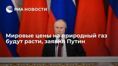 Владимир Путин - Путин назвал газ дорогим продуктом и заявил, что мировые цены на него будут расти - smartmoney.one - Россия - Турция