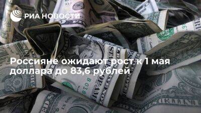 SuperJob: россияне ожидают рост к 1 мая доллара до 83,6 рублей - smartmoney.one