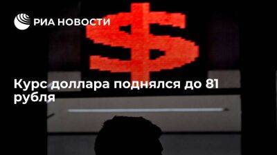 Курс доллара на московской бирже поднялся до 81 рубля впервые с апреля 2022 года - smartmoney.one - Россия