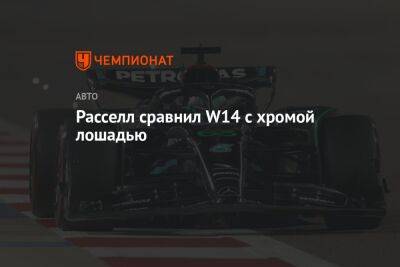 Джордж Расселл - Расселл сравнил W14 с хромой лошадью - championat.com