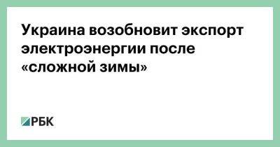 Владимир Путин - Украина возобновит экспорт электроэнергии после «сложной зимы» - smartmoney.one - Россия - Украина - Киев