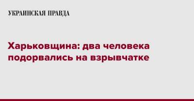 Олег Синегубов - Харьковщина: два человека подорвались на взрывчатке - pravda.com.ua