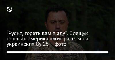 Николай Олещук - "Русня, гореть вам в аду". Олещук показал американские ракеты на украинских Су-25 – фото - liga.net - США - Украина