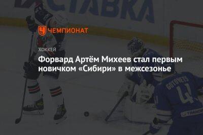 Форвард Артём Михеев стал первым новичком «Сибири» в межсезонье - championat.com - Казань