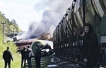 Тепловоз поезда, который пустили под откос партизаны в Брянской области, белорусский - charter97.org - Белоруссия - Брянская обл.