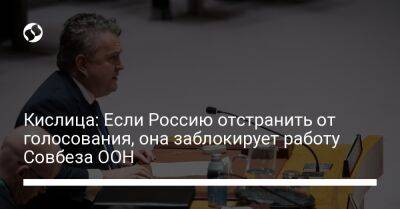 Сергей Кислиц - Кислица: Если Россию отстранить от голосования, она заблокирует работу Совбеза ООН - liga.net - Россия - Украина