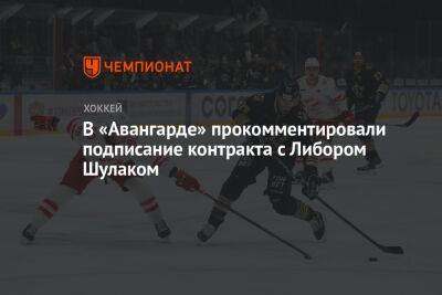 В «Авангарде» прокомментировали подписание контракта с Либором Шулаком - championat.com - Чехия - Омск