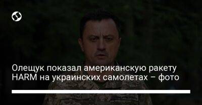 Николай Олещук - Олещук показал американскую ракету HARM на украинских самолетах – фото - liga.net - Украина