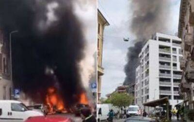 Миланский хаос: в столице Италии прогремели мощнейшие взрывы, окрасив небо в черный цвет - akcenty.com.ua - Украина - Италия - Рим