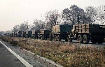 Колонны военной техники РФ зафиксировали в Мозыре и на трассе М1 - charter97.org - Россия - Белоруссия - Мозырь