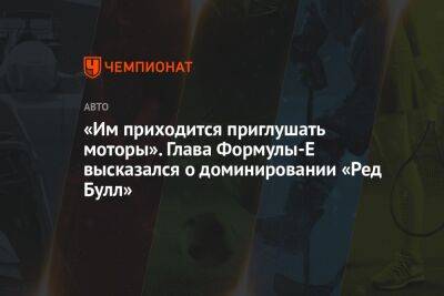 Максим Ферстаппен - Серхио Перес - «Им приходится приглушать моторы». Глава Формулы-Е высказался о доминировании «Ред Булл» - championat.com