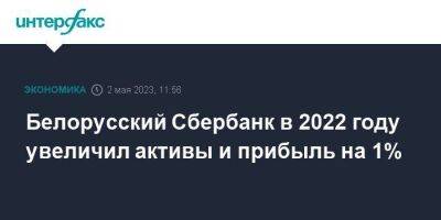 Белорусский Сбербанк в 2022 году увеличил активы и прибыль на 1% - smartmoney.one - Москва - Россия - Белоруссия