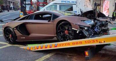 ДТП на миллион: редчайший суперкар Lamborghini разбили в нелепой аварии (видео) - focus.ua - Украина - Лондон