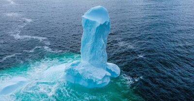 Нецензурные формы. У Ньюфаундленда появился айсберг необычного вида, который лишил Сеть сна (фото) - focus.ua - Украина - Канада - Гренландия