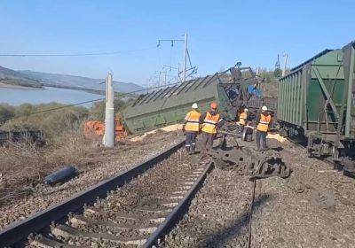 12 грузовых вагонов сошли с рельсов на забайкальской железной дороге - СМИ - unn.com.ua - Россия - Украина - Киев - Белгородская обл.