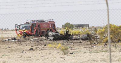 В Испании во время показательной тренировки разбился истребитель F-18 (фото, видео) - focus.ua - Украина - Колумбия - Испания