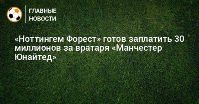 Дин Хендерсон - «Ноттингем Форест» готов заплатить 30 миллионов за вратаря «Манчестер Юнайтед» - bombardir.ru