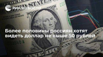 Исследование Moneyman: более половины россиян хотят видеть доллар не выше 50 рублей - smartmoney.one - Россия