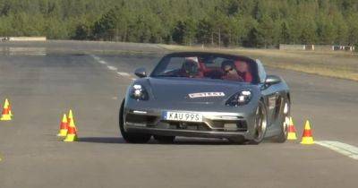 Спорткар Porsche Boxster с легкостью справился с тестом на управляемость (видео) - focus.ua - Украина
