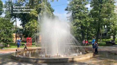 В городе на Харьковщине, пережившем оккупацию, включили фонтан (видео) - objectiv.tv - Харьковская обл. - Балаклея