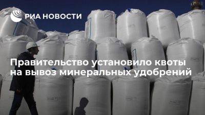Правительство установило квоты на вывоз минеральных удобрений с 1 июня по 30 ноября - smartmoney.one - Россия - Апсны - респ. Южная Осетия