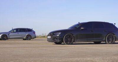 Заряженные универсалы BMW и Audi сравнили в заезде по прямой (видео) - focus.ua - Украина
