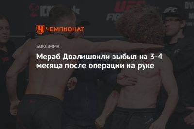 Петр Ян - Мераб Двалишвили - Мераб Двалишвили выбыл на 3-4 месяца после операции на руке - championat.com - Россия