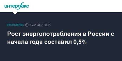 Николай Шульгинов - Рост энергопотребления в России с начала года составил 0,5% - smartmoney.one - Москва - Россия