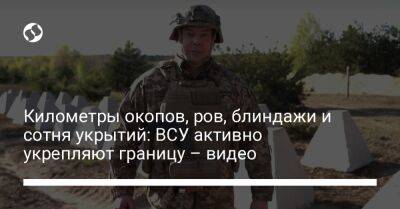 Сергей Наев - Километры окопов, ров, блиндажи и сотня укрытий: ВСУ активно укрепляют границу – видео - liga.net - Украина