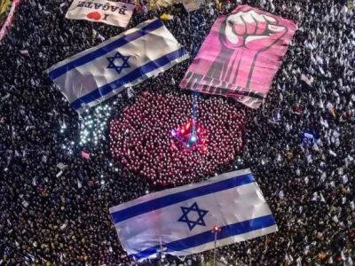Биньямин Нетаньяху - Исаак Герцог - В эту субботу тысячи людей присоединились к протестам против судебной реформы в Израиле - unn.com.ua - Украина - Киев - Израиль - Тель-Авив - Протесты