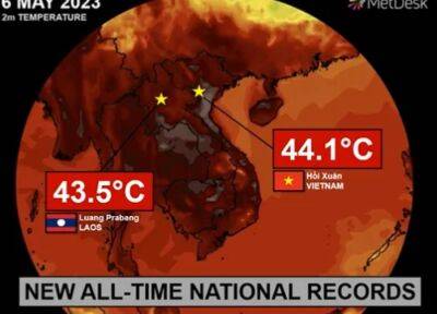 В странах Юго-Восточной Азии зафиксирована рекордная жара: во Вьетнаме больше 44С° - obzor.lt - Индия - Вьетнам - Таиланд - Ханой - Бангладеш - Дакка - Дананг - Азия