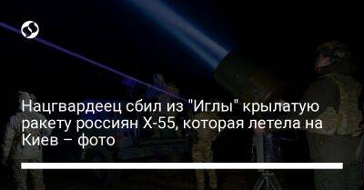 Нацгвардеец сбил из "Иглы" крылатую ракету россиян Х-55, которая летела на Киев – фото - liga.net - Украина - Киев - Киевская обл.