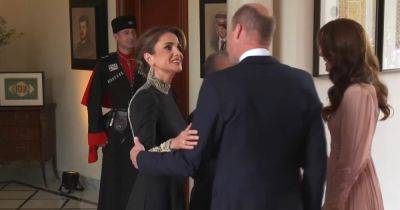 принц Уильям - Кейт Миддлтон - король Абдалла II (Ii) - король Чарльз - Королева Иордании Рания появилась на свадьбе сына в роскошном черном платье от Dior - focus.ua - Украина - Англия - Иордания - Амман