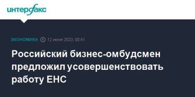 Владимир Путин - Борис Титов - Российский бизнес-омбудсмен предложил усовершенствовать работу ЕНС - smartmoney.one - Москва - Россия