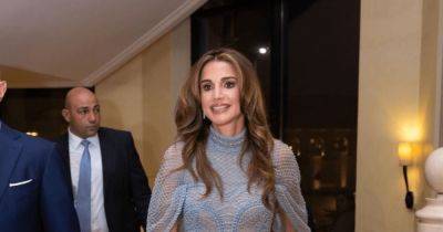король Абдалла II (Ii) - Королева Иордании Рания вышла в свет в роскошном нежно-голубом платье (фото) - focus.ua - Украина - Ливан - Иордания - Амман