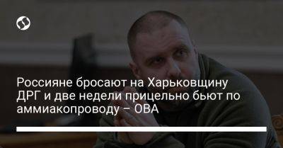 Олег Синегубов - Россияне бросают на Харьковщину ДРГ и две недели прицельно бьют по аммиакопроводу – ОВА - liga.net - Россия - Украина - Харьковская обл.