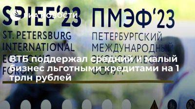 ВТБ поддержал средний и малый бизнес льготными кредитами на 1 трлн рублей - smartmoney.one