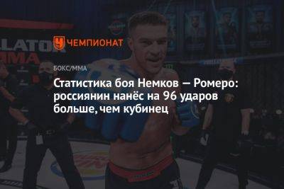 Вадим Немков - Статистика боя Немков — Ромеро: россиянин нанёс на 96 ударов больше, чем кубинец - championat.com - США - Куба