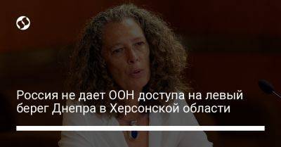 Дениз Браун - Россия не дает ООН доступа на левый берег Днепра в Херсонской области - liga.net - Россия - Украина - Херсонская обл.