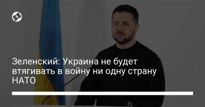 Владимир Зеленский - Алар Карис - Зеленский: Украина не будет втягивать в войну ни одну страну НАТО - liga.net - Россия - Украина - Киев - Молдавия - Эстония