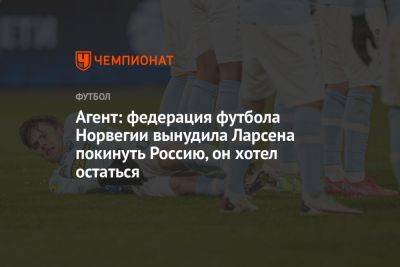 Агент: федерация футбола Норвегии вынудила Ларсена покинуть Россию, он хотел остаться - championat.com - Норвегия - Россия - Нижний Новгород - Голландия