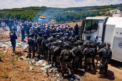 Ожесточенные столкновения друзов и полиции на Голанских высотах - news.israelinfo.co.il