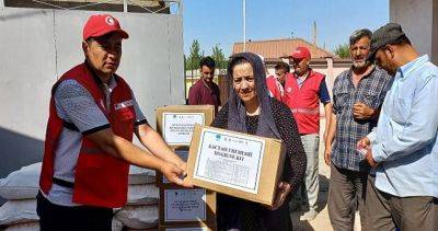 Афганским беженцам переданы продукты питания - dialog.tj - Таджикистан - Афганистан - Согдийская обл.
