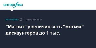 "Магнит" увеличил сеть "мягких" дискаунтеров до 1 тыс. - smartmoney.one - Москва - Россия