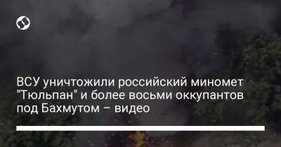 Александр Сырский - ВСУ уничтожили российский миномет "Тюльпан" и более восьми оккупантов под Бахмутом – видео - liga.net - Украина - Запорожская обл.