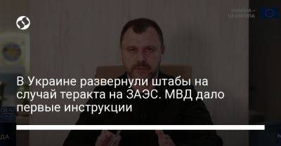 Игорь Клименко - В Украине развернули штабы на случай теракта на ЗАЭС. МВД дало первые инструкции - liga.net - Россия - Украина - Запорожская обл. - Гсчс