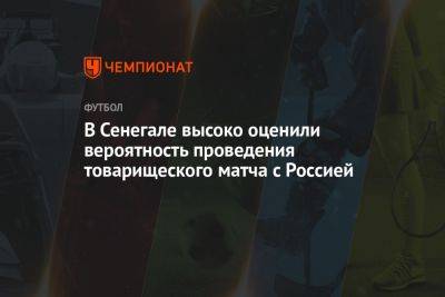 В Сенегале высоко оценили вероятность проведения товарищеского матча с Россией - championat.com - Россия - Бразилия - Сенегал - с. Путин