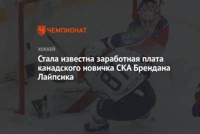 Стала известна заработная плата канадского новичка СКА Брендана Лайпсика - championat.com