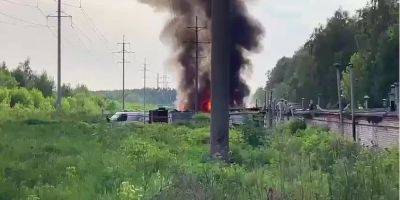 Под Москвой произошел взрыв и пожар возле железнодорожной станции — видео - nv.ua - Москва - Россия - Украина - городское поселение Балашиха