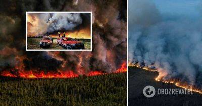 Лесные пожары в Канаде - для борьбы с огнем не хватает спасателей - видео - obozrevatel.com - Колумбия - Литва - Канада